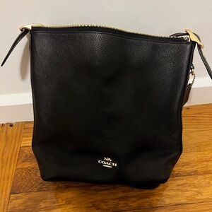 Coach Black Leather Shoulder Bag